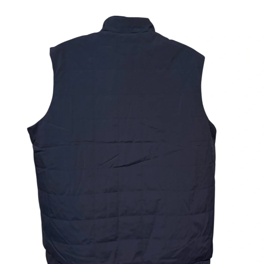 Adidas Men’s Quilted Full Zip Up Vest With Front Pockets Navy 2XL NWT